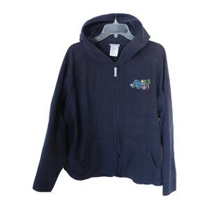 Disney Caribbean Beach Resort Waffle Weave Zippered hoodie, Navy Blue, XXL